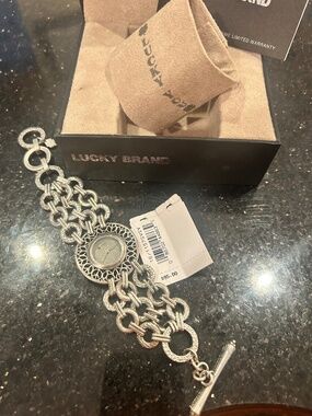Lucky Brand Silver Toggle Watch